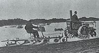 An Ivel agricultural motor at work on a South Canterbury farm. [1913] photo courtesy