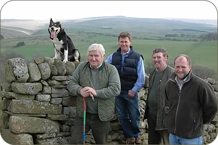 Farmers from the Croglin area who are backing the new scheme, left to right,-Randal Raine, James Raine, John Thirlwall and Paul Stobart.