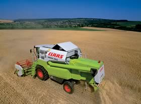 Combine harvesters of the MEGA line are going         to be produced in the new Claas factory in Krasnodar. [MEGA 350] 