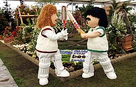 Beefy and Lamby at Chelsea Flower Show 