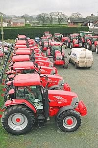 Hawk Hire - tractor line-up