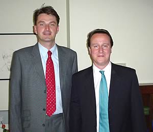Daniel Kawczynski MP welcomes Conservative Party Leader David Cameron MP