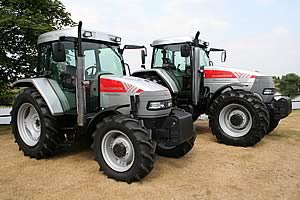 McCormick’s CX105 (left) and MTX150 Diamond Edition tractors
