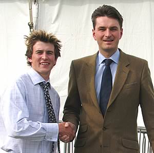 Daniel Kawczynski MP congratulates his constituent Robert Bowdler on becoming Dairy Farmer of the Future 2006