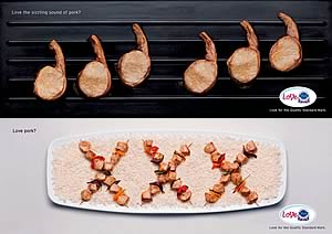 pork chops and kebabs