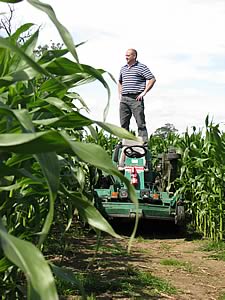 paul barkes in his maize maze