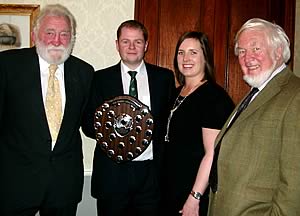 Professor David Bellamy, winner David Hoyles, Sally Hoyles and BASIS chairman Professor John MacLeod. 