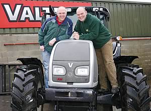 Guy Machinery’s Andy Belt, left, and Chris Pearson, of Pearson Farm Supplies