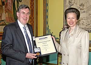 Tim Brigstocke receives the RABDF Princess Royal award from Her Royal Highness
