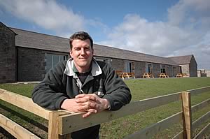 Rod Smith outside the barn