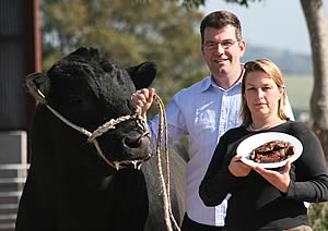 Paul and Kirsty Westaway for British Angus launch