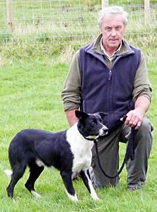 Dennis Purdham is pictured with Jim ahead of the Skipton working sheep dogs sale.