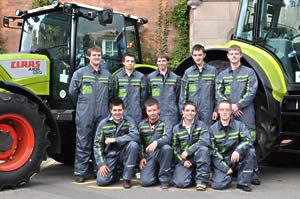New CLAAS apprentices arrive at Reaseheath
