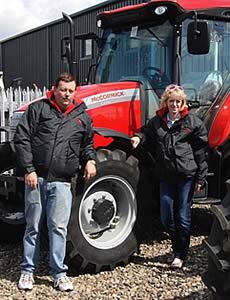 Jan and David Walkinshaw of Hamilton Tractors
