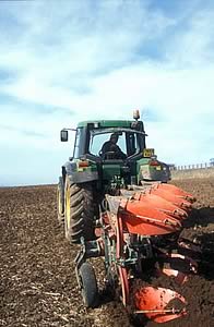 tractor ploughing