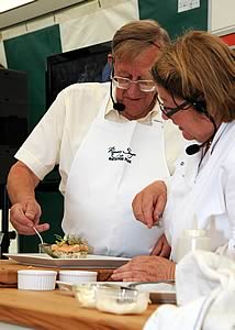 Sir Ken Morrison with Rosemary Shrager