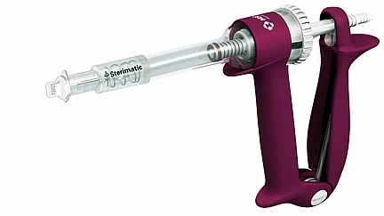 The Sterimatic system takes the worry out of administering injections by delivering an accurate dose, whilst also automatically cleaning and protecting the needle