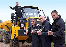 JCB’s famous yellow excavator