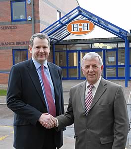 Brian Richardson, left, and Group chairman Alan Bowe.