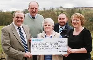 2010 Yorkshire Charity Big Farmhouse Breakfast cheque presentation