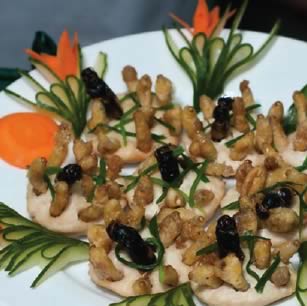 Deep Fried Insects with Garnish