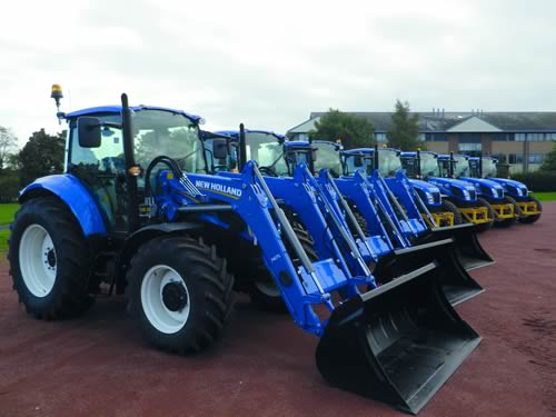 New Holland beat the clock to deliver a fleet of nine T5 tractors.