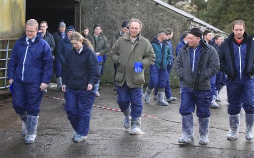 Treading the road to more profitable lamb production at the AgriSearch farm walk near Carnlough.