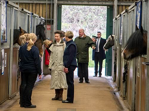 HRH The Princess Royal visiting World Horse Welfare