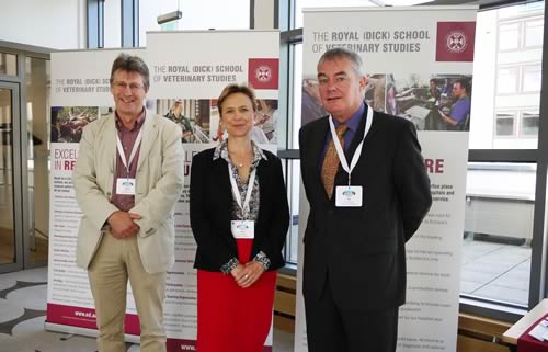 Left to right: Professor Richard Kock, Royal Veterinary College, London (Keynote speaker), Professor Anna Meredith, Royal (Dick) School of Veterinary Studies (Conference organiser), Professor Des Thompson, Scottish Natural Heritage (Keynote speaker)