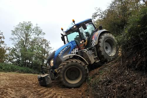 on one of the more challenging sections of the rally driving course