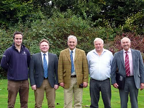 Members for the National Beef Assocation Animal Health Committee (left to right) Michael Reynolds, Chris Mallon, Charlie McLaren, James Playfair-Hannay, Frank Milnes.