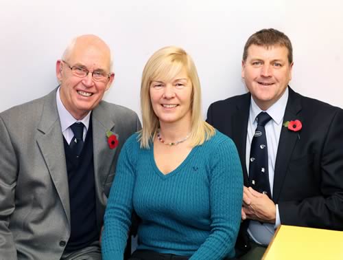 George Hutchinson, President; Judy Willis (Event Organiser/Show Secretary); Chris Chomse, Chairman