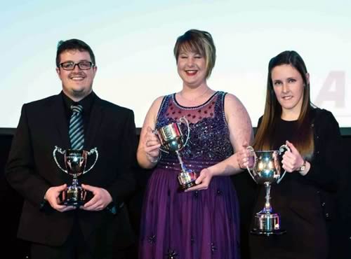 Joshua Cridge left, Katherine Hest centre, and Anne-Marie Wright on the right.