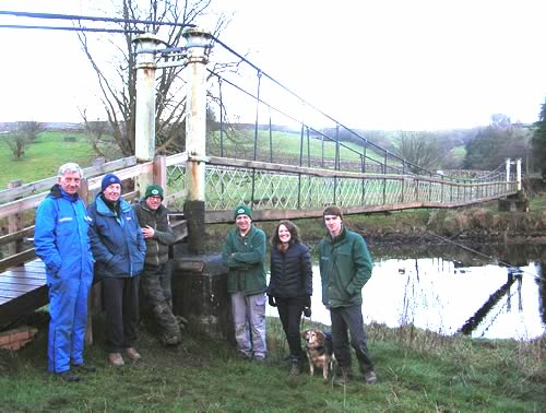 Hebden suspension bridge