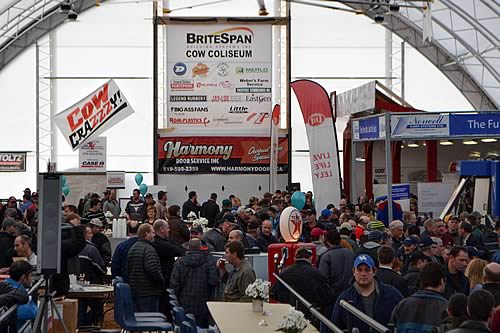 The jam packed Cow Coliseum erected for CDX
