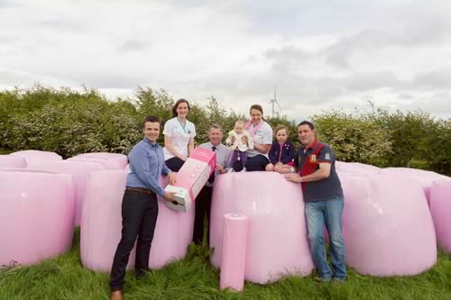 Pink Bale Wrap