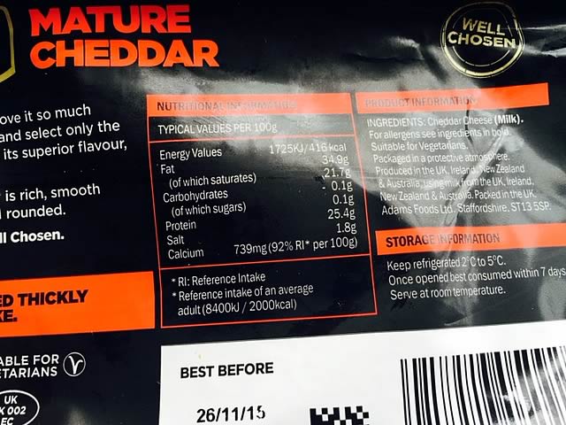 Cheese Label