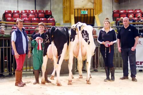 Pictured with the opening September Craven Dairy Auction principals are, from left, Helen Whittaker, of sponsors NMR, John Thorpe, Susie Lawson and show judge Mike Longster.