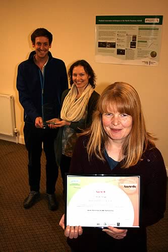 The North Pennines Area of Outstanding Natural Beauty’s Peatland Programme was presented with an award at Durham County Council’s Environment Awards