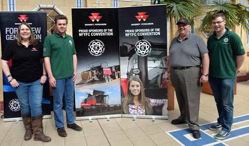 Campbell Scott, Director, Marketing Services and PR, Massey Ferguson and Lindsay Haddon, Advertising and Sales Promotion Manager, UK and Eire, are pleased to announce Massey Ferguson’s continued sponsorship of NFYFC’s annual convention