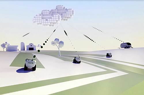 Fendt is working with Ulm University of Applied Sciences in Germany, on an autonomous concept known as MARS—Mobile Agricultural Robot Swarms.